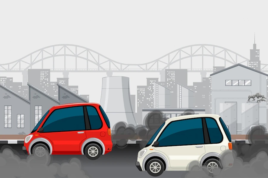 pollution from vehicle