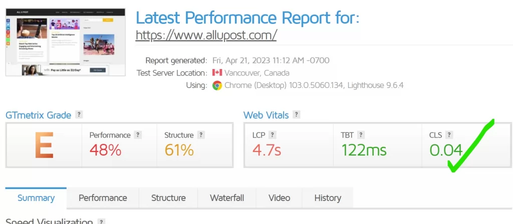 CLS SEO