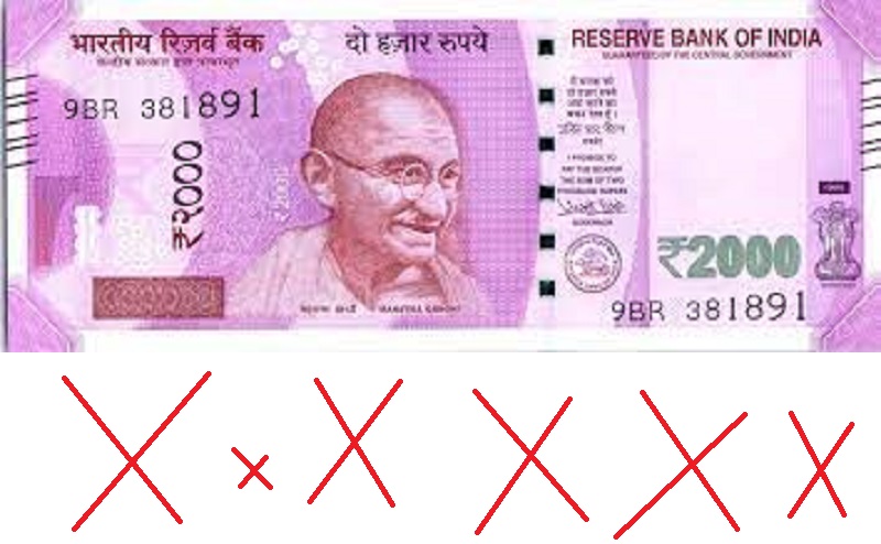 why 2000 notes are banned in India
