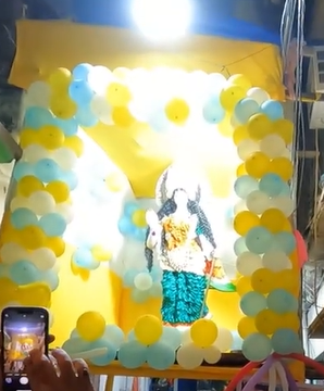 Ballon Pratima in Durga Puja Patna