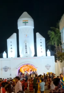 Ulubari Durga Puja Chandrayaan 3 Pandal Guwahati