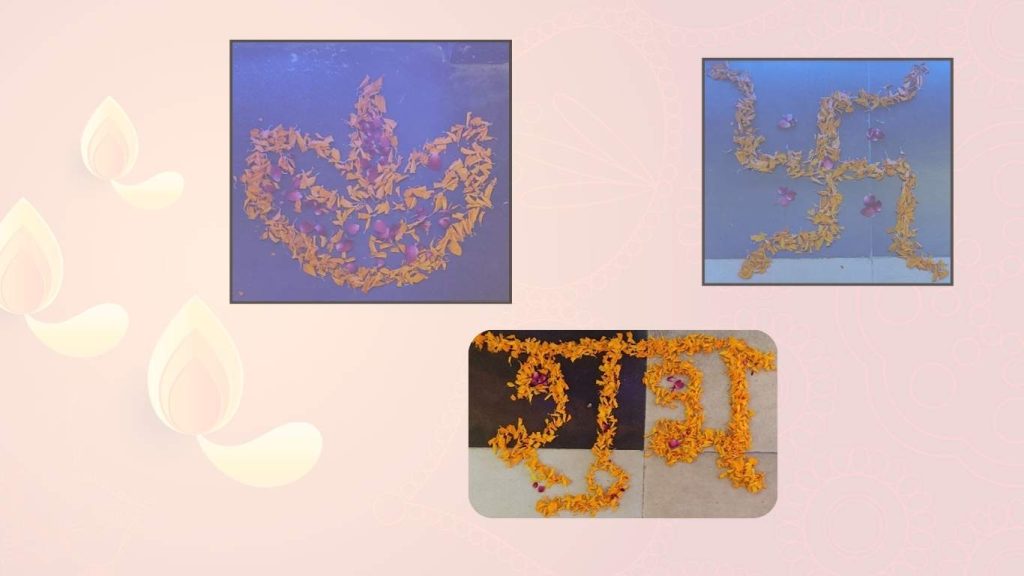 Flower Pattern Rangoli Design