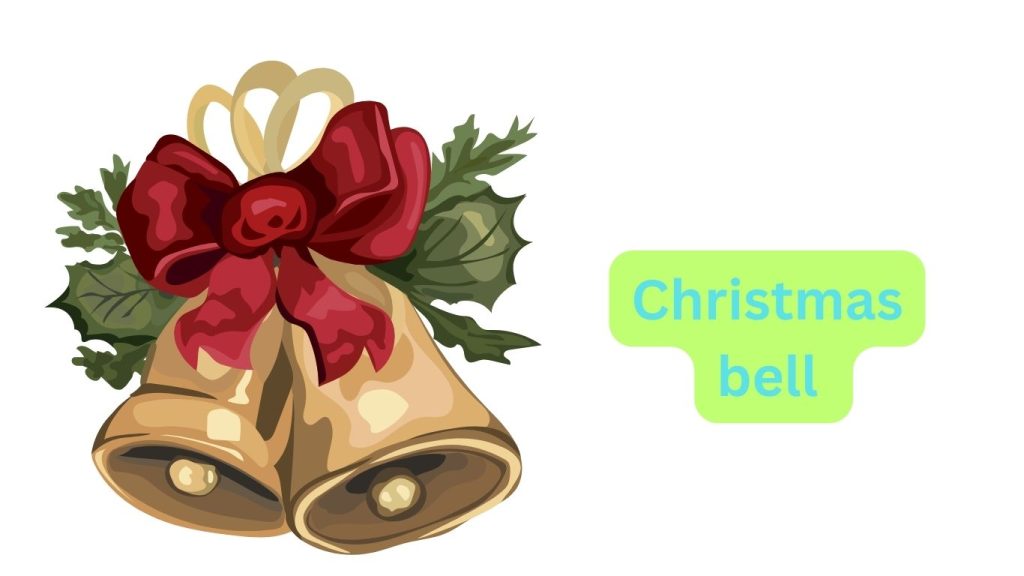 how to make christmas bell with glitter sheet