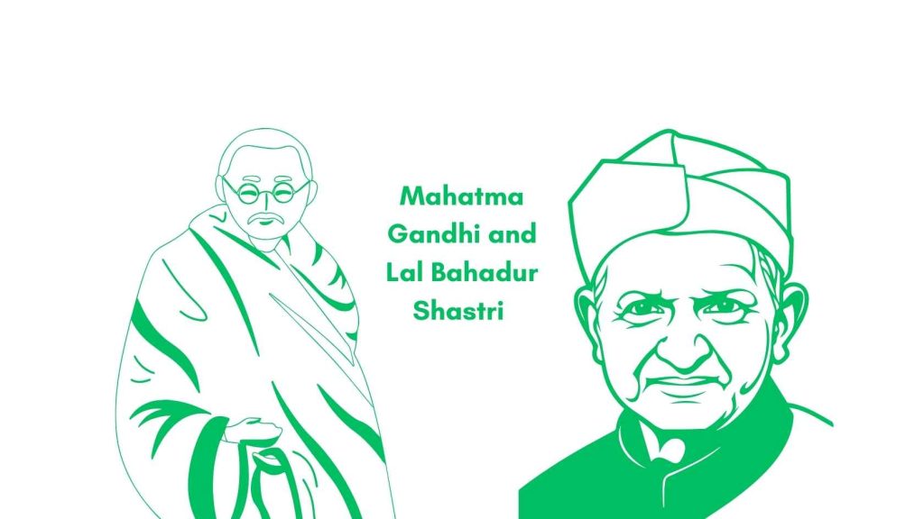 Mahatma Gandhi and Lal Bahadur Shastri Jayanti Images