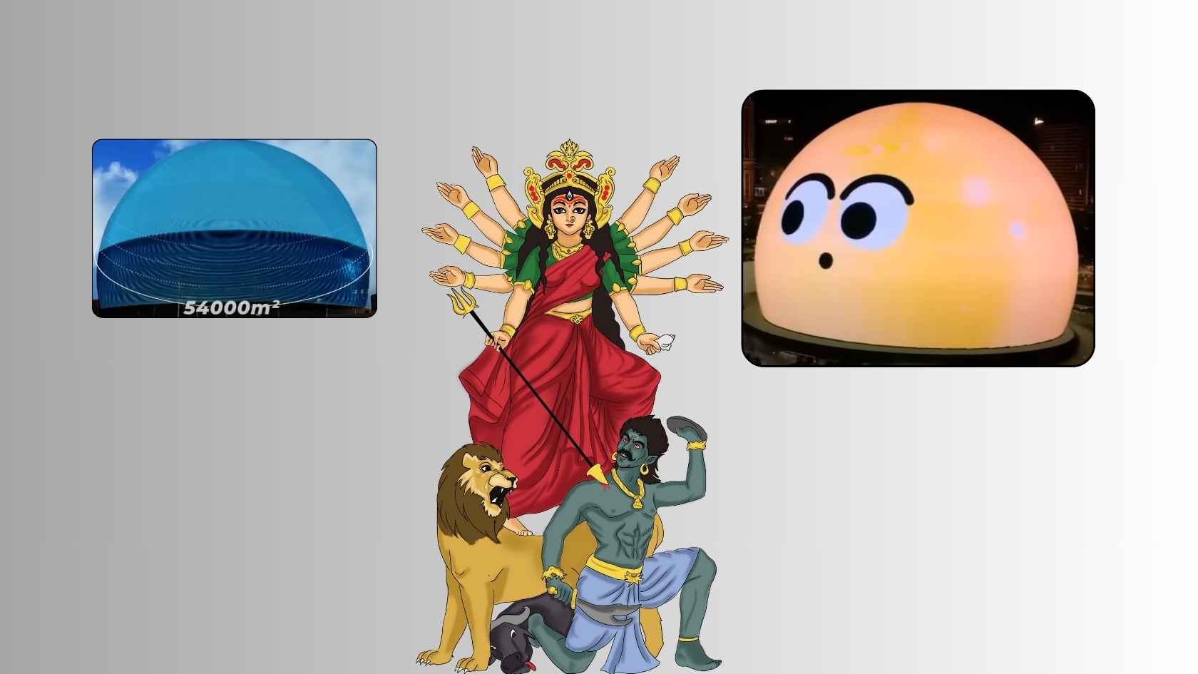 Santosh Mitra Square The Sphere of Las Vegas Theme Durga Puja Pandal