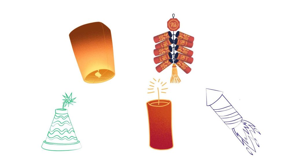 Diwali crackers names in Telugu